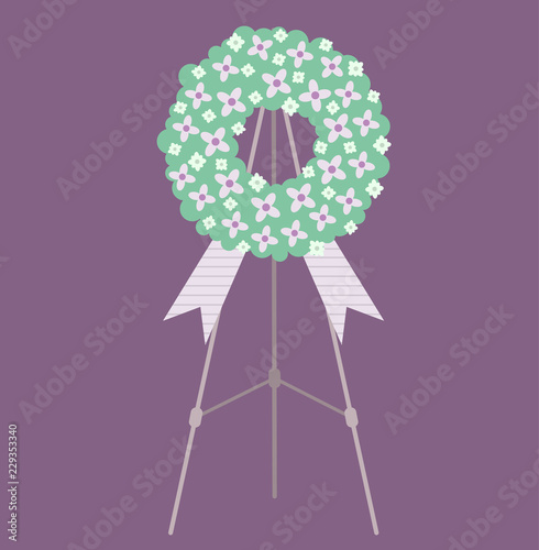 Funeral Flower Traditional Illustration