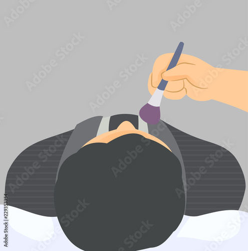Mortuary Makeup Illustration