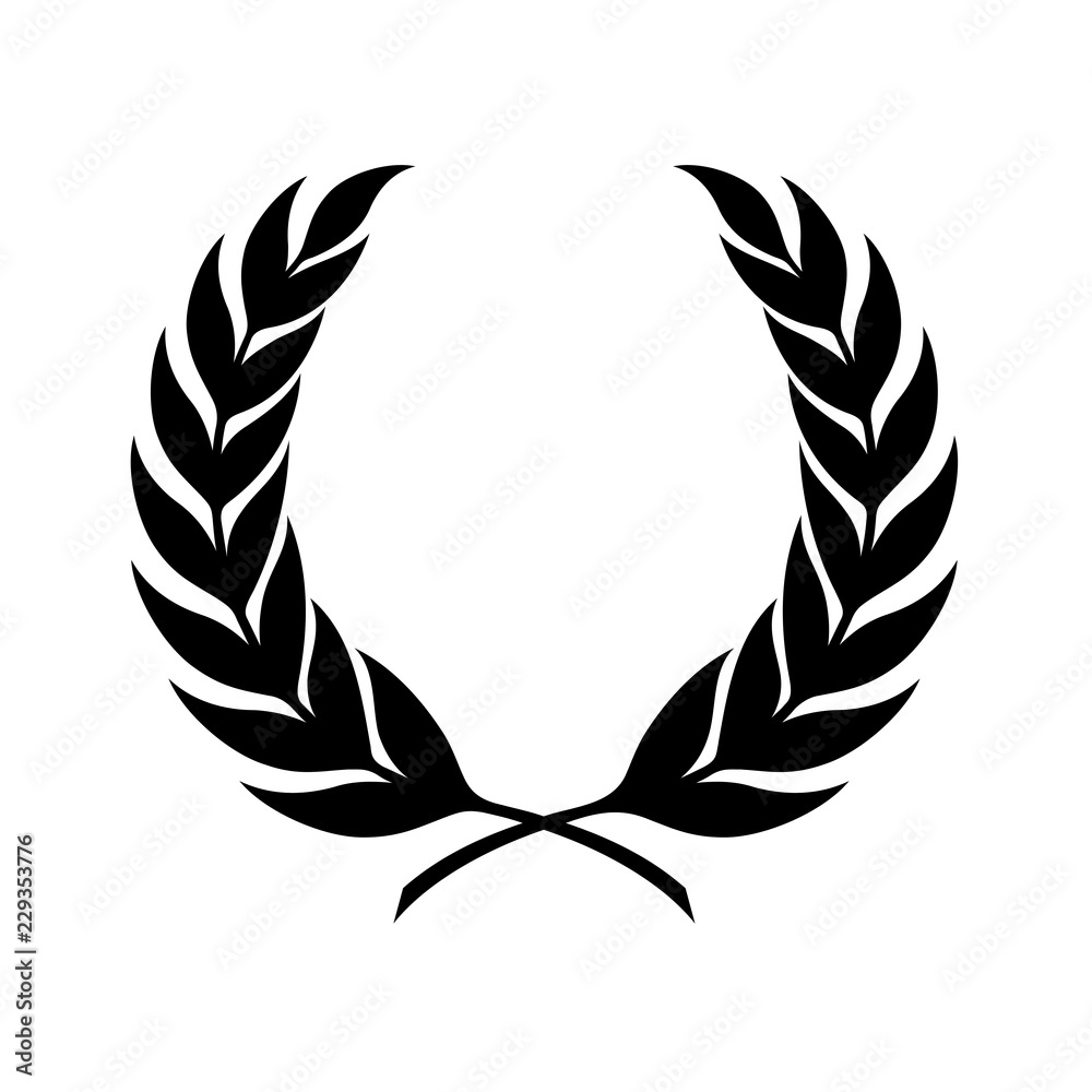 Laurel symbol illustration