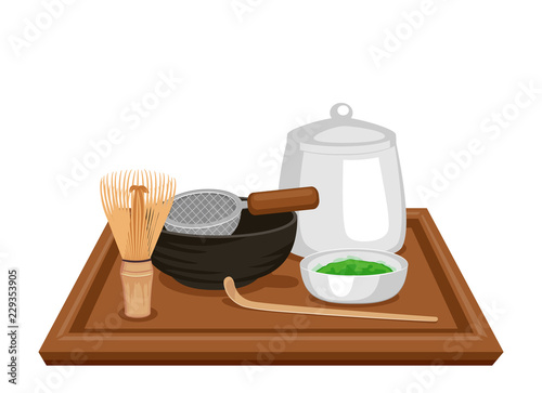 Matcha Kit Illustration