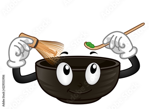 Mascot Bowl Make Matcha Ill...