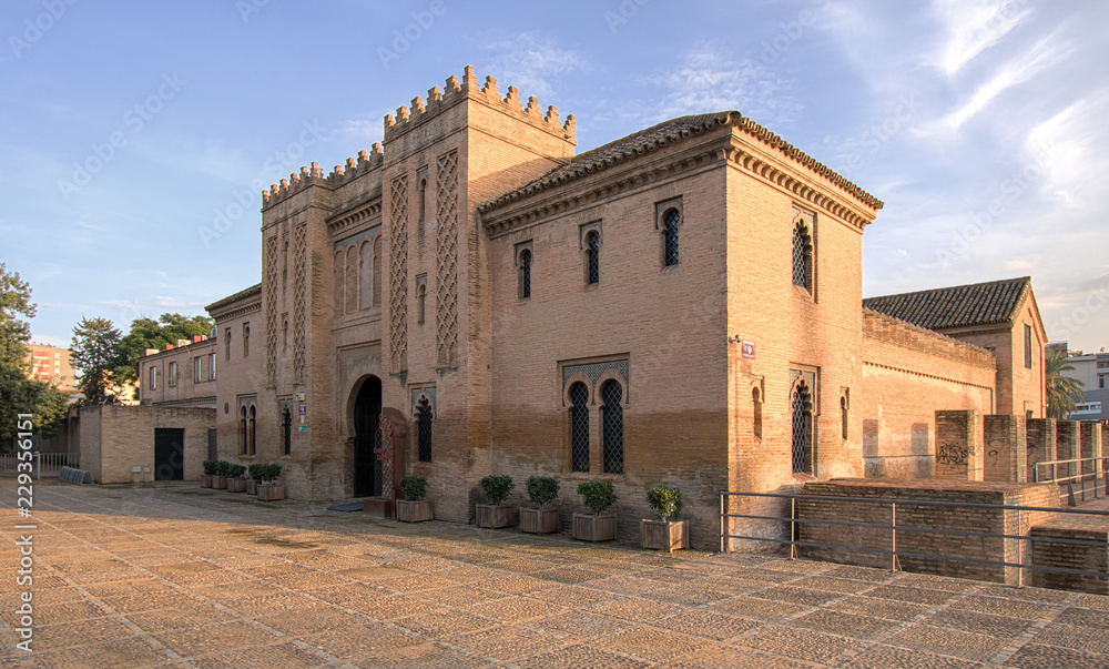 Palacio de la Buhaira, antiguo palacio de verano de los reyes árabes en la ciudad de Sevilla, Andalucía, España