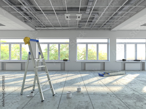 3D rendering premises under repair