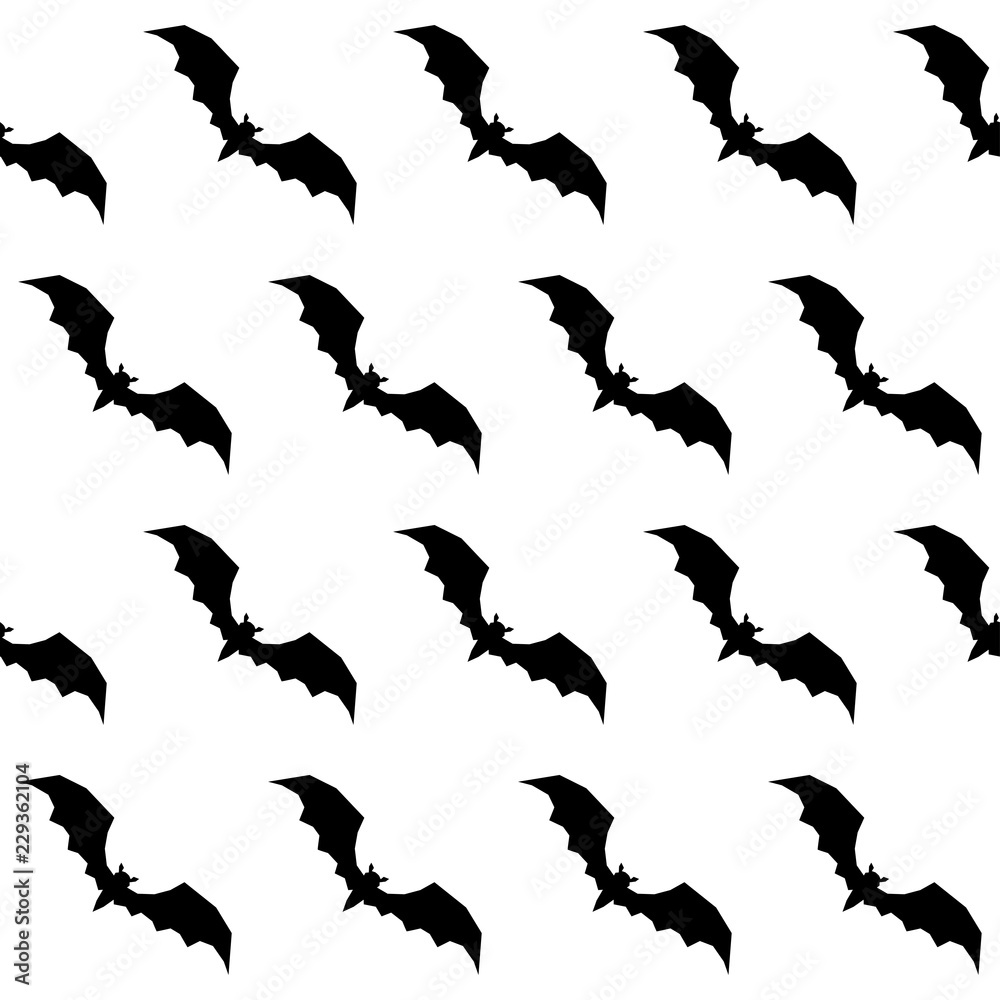 Abstract monochrome happy halloween seamless background. Modern pattern for halloween card, party invitation, menu, wallpaper, holiday shop sale, bag print, t shirt, workshop advertising etc.