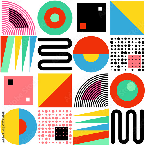 Seamless Geometric Background. Modern Colorful Pattern