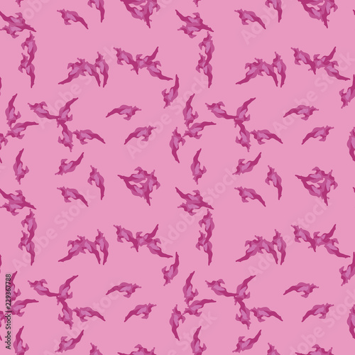 UFO military camouflage seamless pattern in different shades of pink color