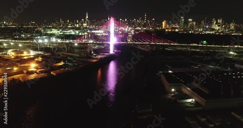 Aerial around Kosciuszko Bridge, Queens and Brooklyn photo