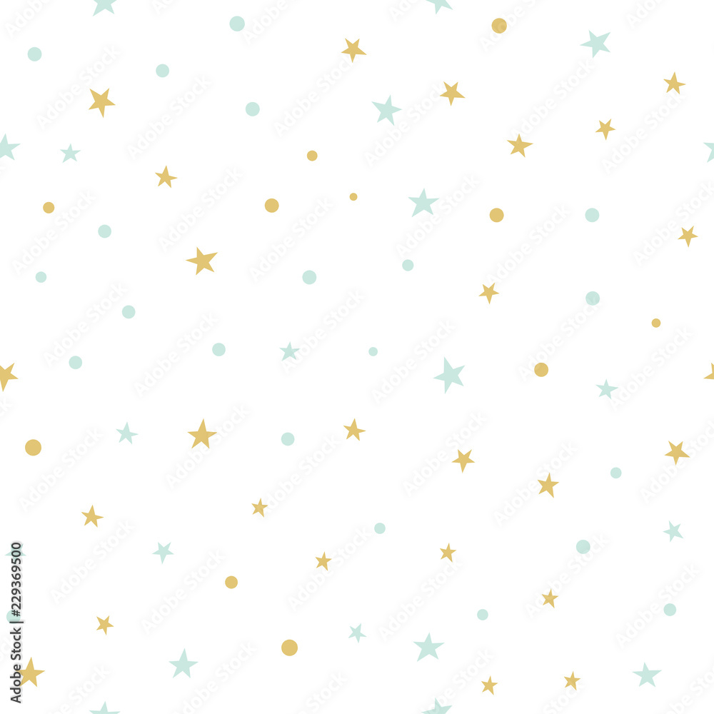 Seamless pattern with stars
