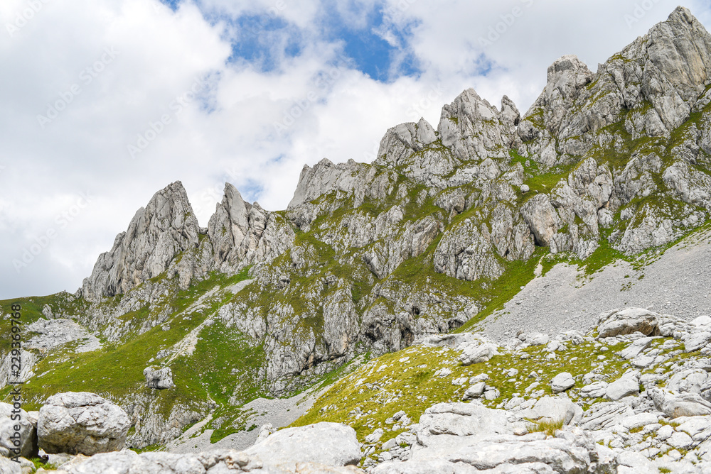 Landscape of the Durmitor mountains in Montenegro, Europe. Mountain landscape. Landscape of the Durmitor mountains in Montenegro, Europe. Mountain landscape.