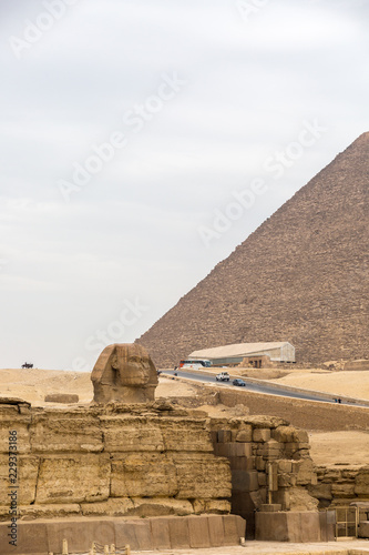 Pyramids and Sphinx in Gisa