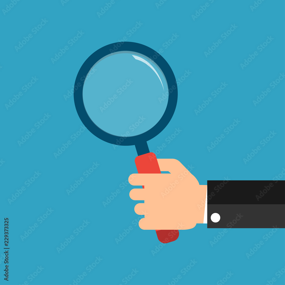 Hands with magnifying glass. Hands with magnifying glass.