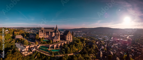 sonnenaufgang über Marburg and der Lahn photo