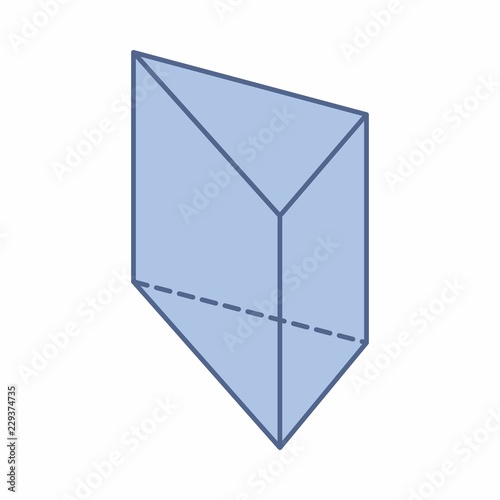 Triangular prism illustration