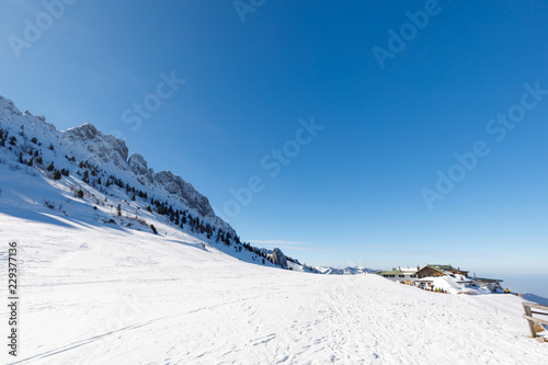alp at Moutain Kampenwand, Bavaria on a winter day © Jochen Netzker