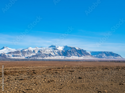 Scenic view of nature in winter, Iceland