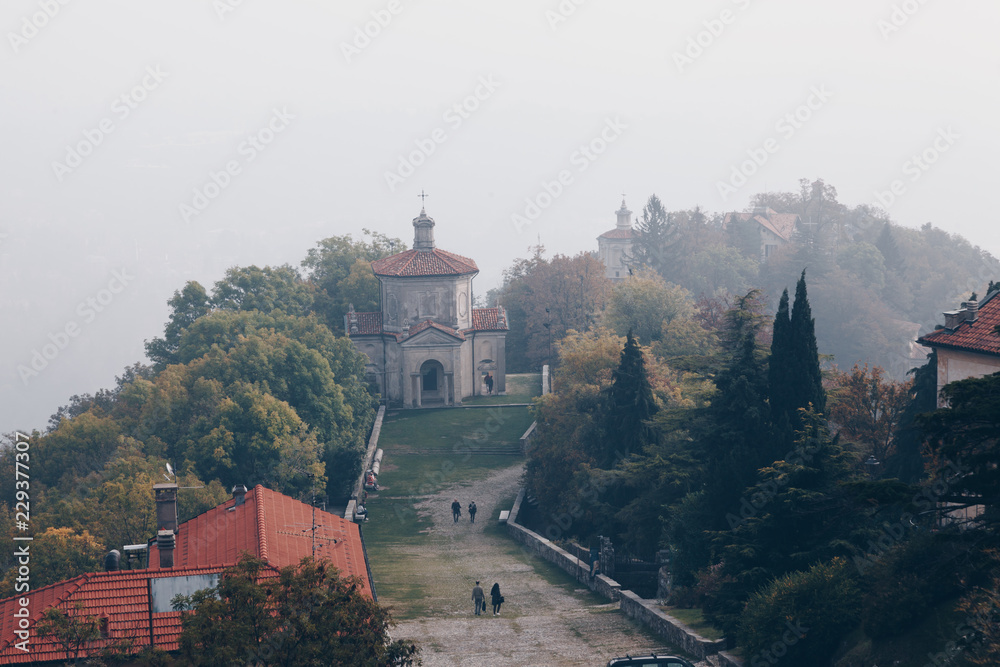 last chapel in the Holy Way Sanctuary of the Sacro Monte of Varese ITALY . last chapel in the Holy Way Sanctuary of the Sacro Monte of Varese ITALY .