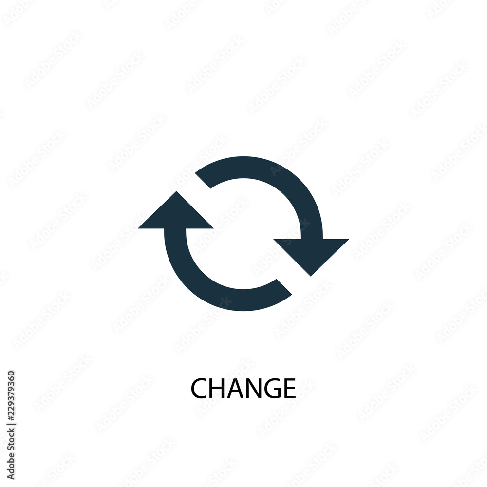 Change Icon Simple Element Illustration Change Concept Symbol Design