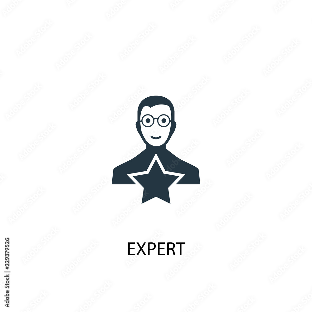 Expert Icon Simple Element Illustration Expert Concept Symbol Design 