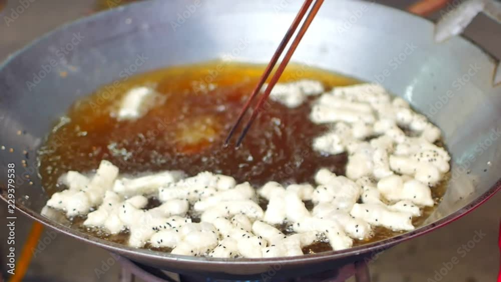 Deep fried dough stick breakfast in Thailand. Deep fried dough stick breakfast in Thailand.