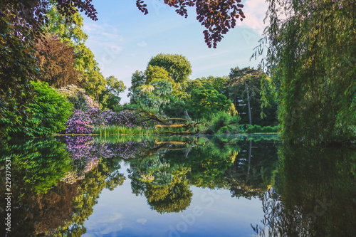 Botanischer Garten Marburg Wasserspiegelung, Marburg an der Lahn