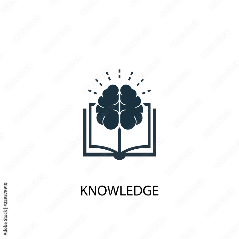 knowledge icon. Simple element illustration. knowledge concept symbol