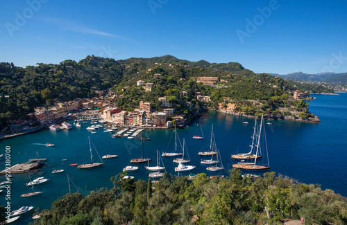 the beautiful village of Portofino, village near Genoa, Italy