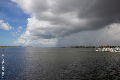 clouds over the sea