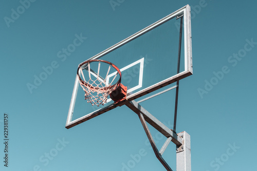 Basketball ring and board