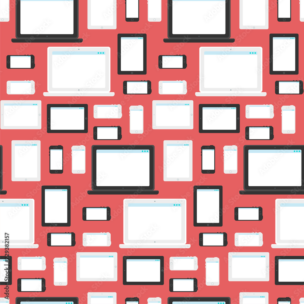 Modern Technics And Devices Seamless Pattern Modern Technics And Devices Seamless Pattern