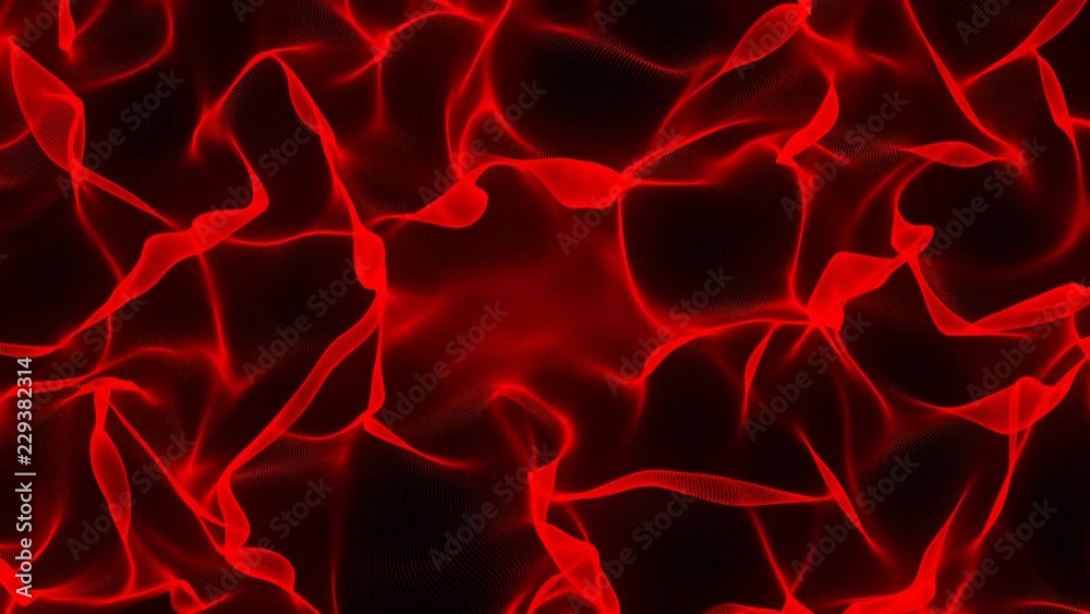 Elegant Abstract 6 -RED -Motion Graphics -20sec Seamless Loop -4K UHD- 3840-2160