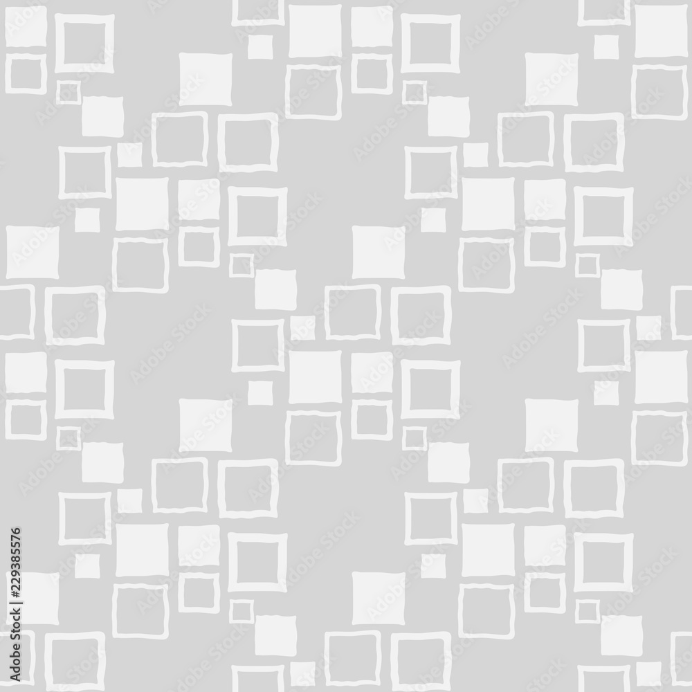 Geometric seamless pattern. Square with uneven edges