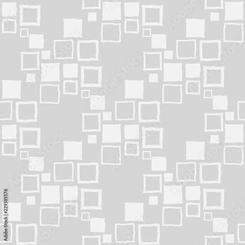 Geometric seamless pattern. Square with uneven edges