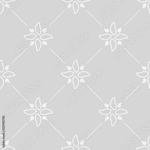 abstract floral seamless pattern with flowers, netting and leaves