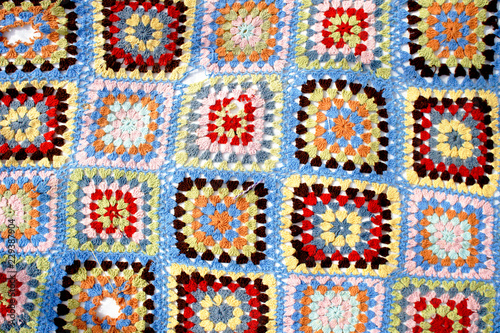 Wool patchwork pattern