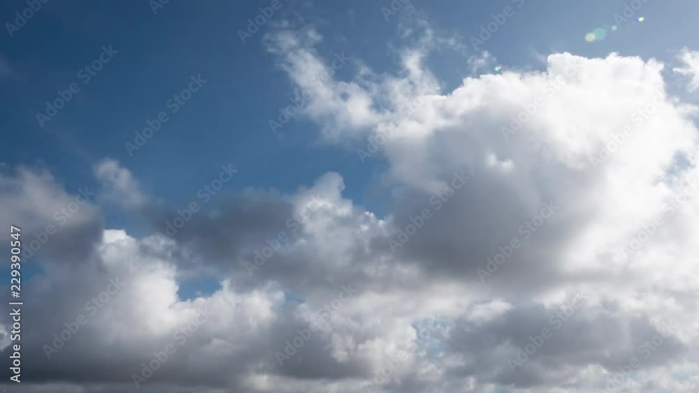 Low Framing Time Lapse Clouds Daytime