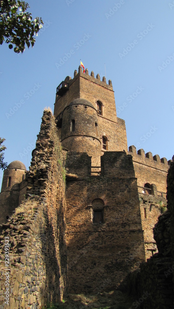 Burg in Gondar in Äthiopien 