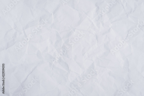 White crumpled paper background and texture, Wrinkled creased paper white abstract.Abstract white crumpled paper background