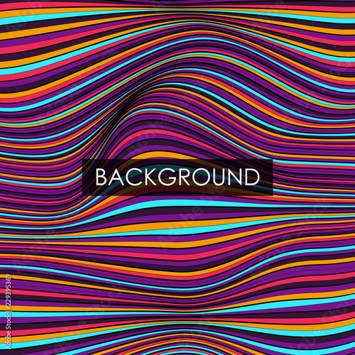 Distorted colorful lines