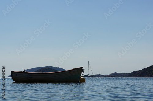 Griechenland Mittelmeer Meer Fischerbot 