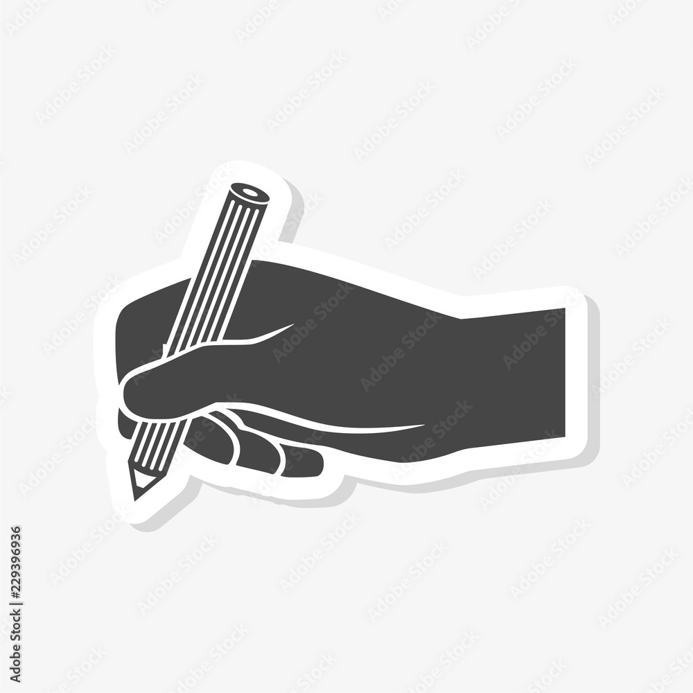 Hand writing sticker, Handwriting Icon Hand writing sticker, Handwriting Icon