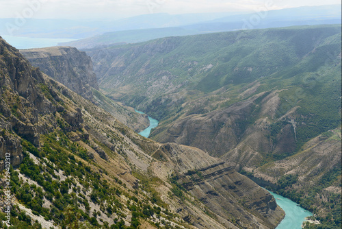 Sulak canyon in Dagestan, one of the deepest in the world. 