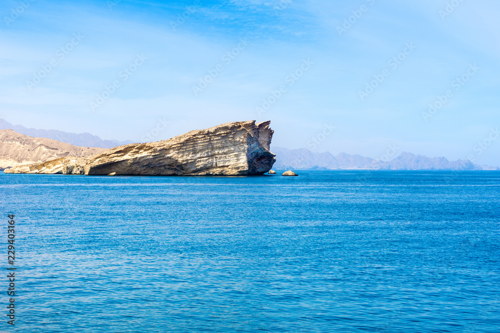 Beautiful landscape of Muscat coast, Oman
