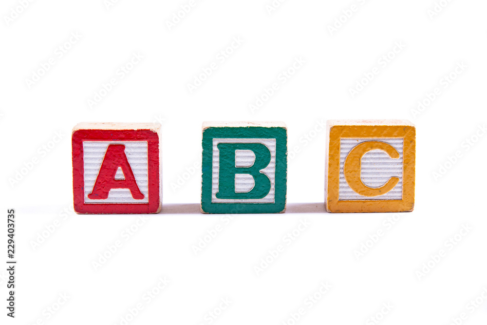Toy building blocks on white background Toy building blocks on white background