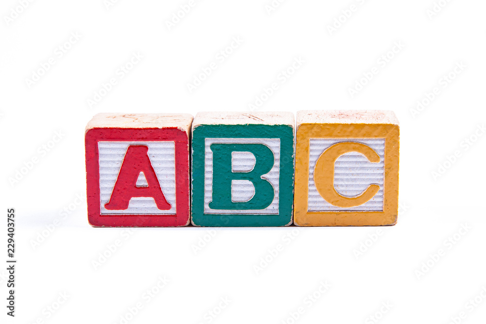 Toy building blocks on white background Toy building blocks on white background