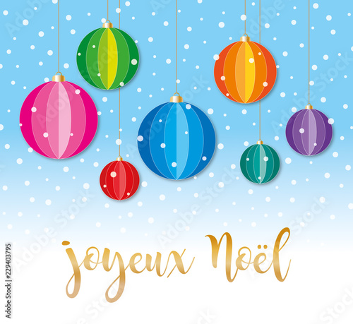 Joyeux Noël-Boules de papier Origami-3