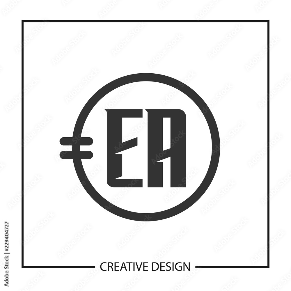 Initial Letter EA Logo Template Design Initial Letter EA Logo Template Design