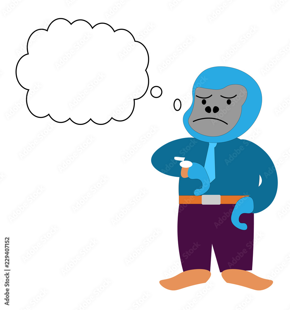 funny cute character of business man with speech bubble funny cute character of business man with speech bubble