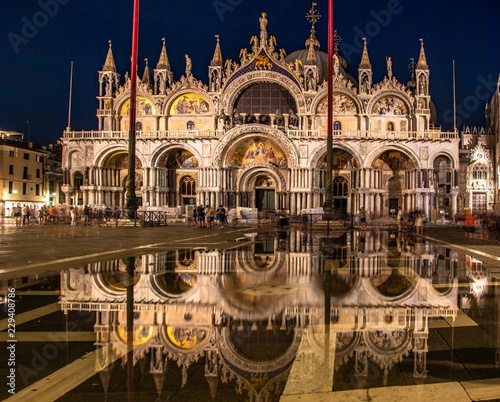 Italy beauty, Saint Mark's Catherdral on famous San Marco Square in Venice , Venezia