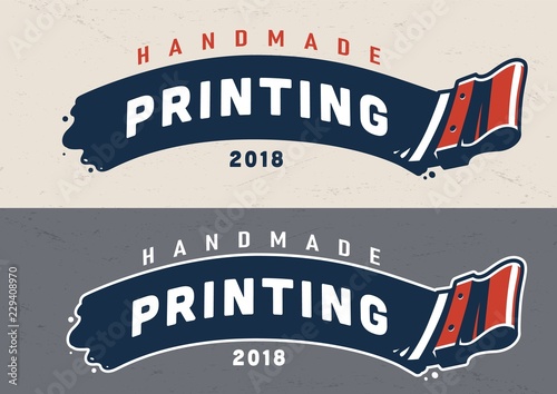 Vintage screen printing template