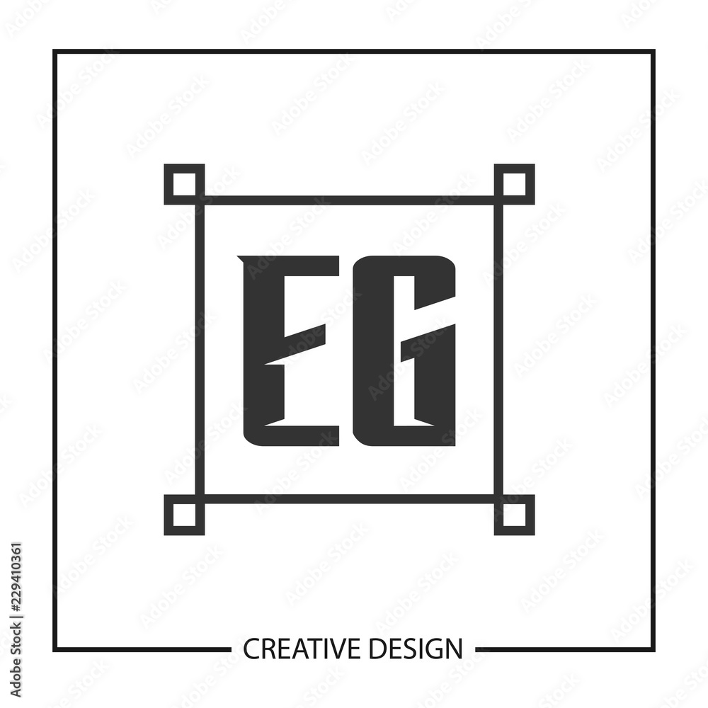 Initial Letter EG Logo Template Design Initial Letter EG Logo Template Design